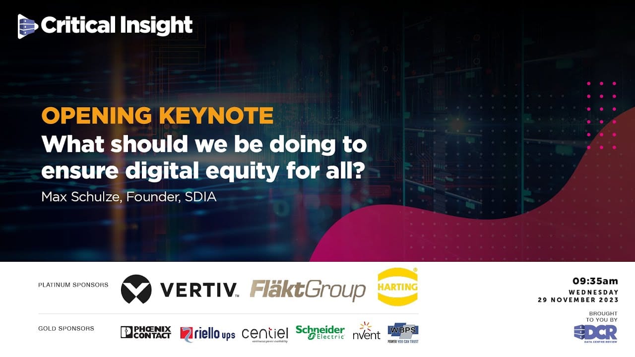 Opening Keynote: What should we be doing to ensure digital equity for all?